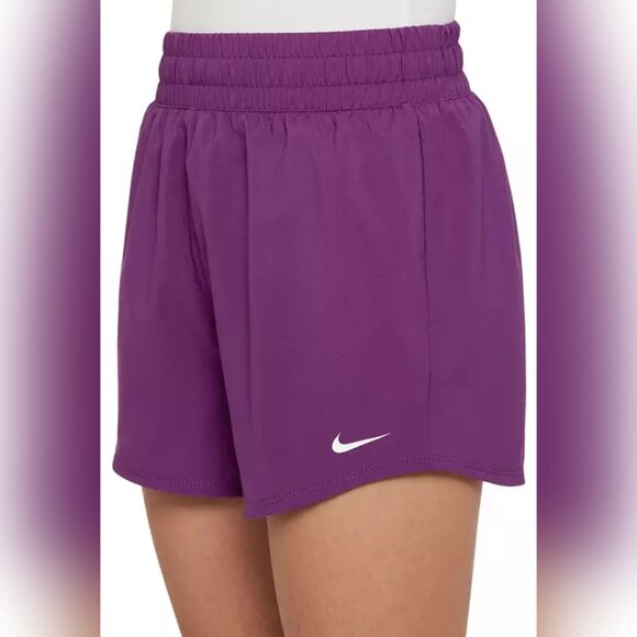 NWT Nike Girls Purple Dri-FIT One High-Waisted Woven Loose Fit Training … - Picture 3 of 8